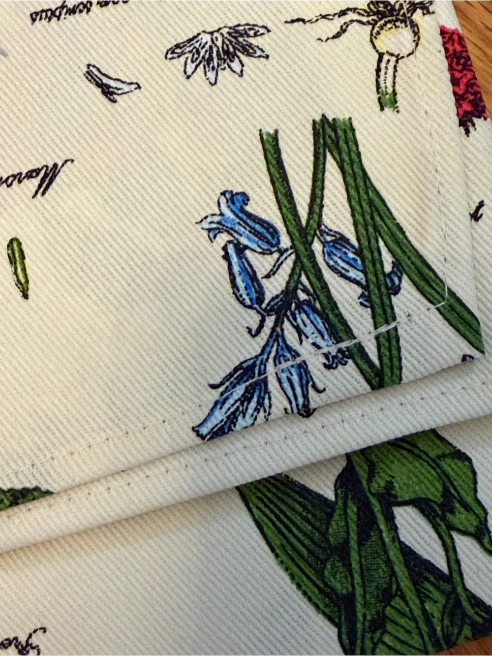 🆕 Samuel Lamont NWT all cotton full bib apron floral botanical garden pocket